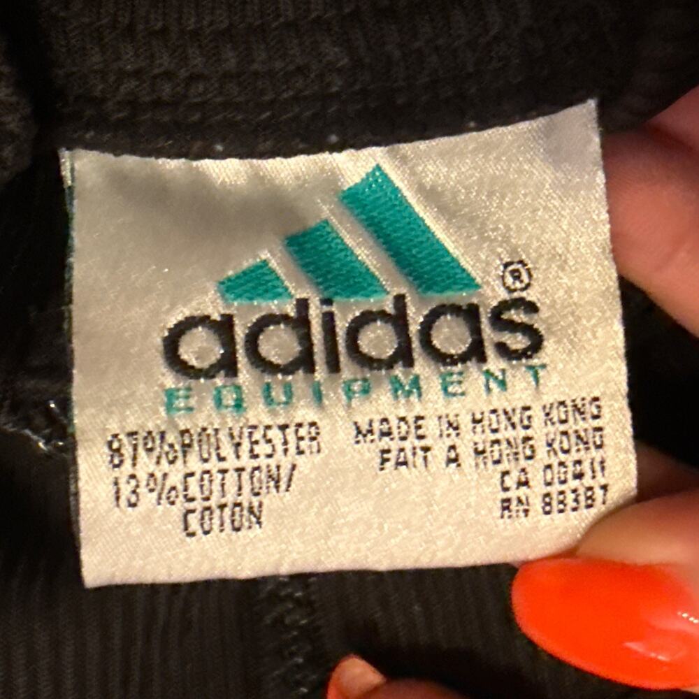 VINTAGE ADIDAS EQUIPMENT CONTRAST EMBROIDERED BIG LOGO SWEATSHIRT SIZE MEDIUM - Picture 9 of 10